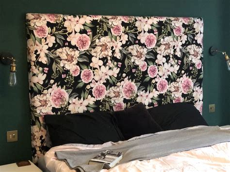 how to redo a metal headboard with fabric|reupholstering a headboard without sewing.